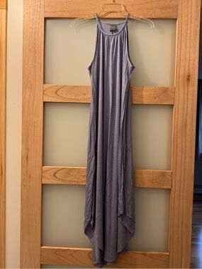 Olivia Rae Sleeveless Halter Maxi Dress - periwinkle